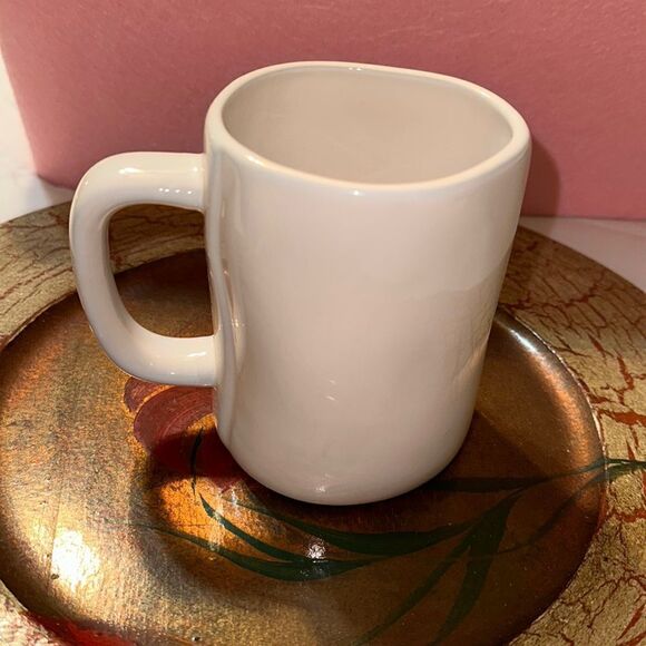 Rae Dunn. Artisan Collection by Magenta “BUNNY BAIT” Three Carrots White Mug - Picture 2 of 5